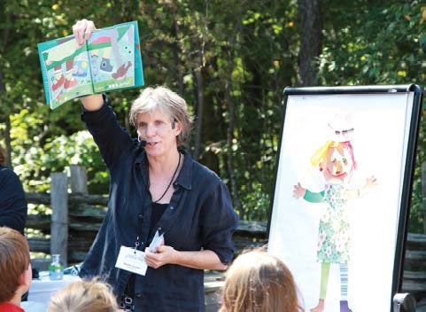 Marthe Jocelyn sharing Ones and Twos at Telling Tales in 2012.