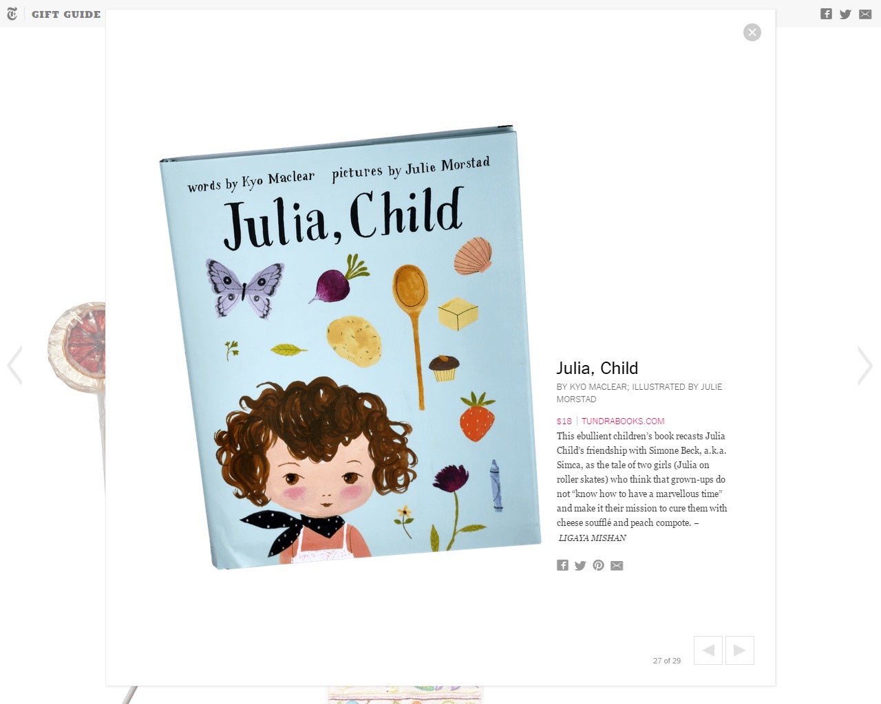 JuliaChild_NYT Gift Guide